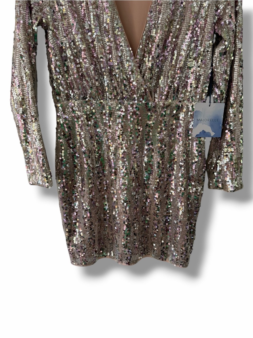 NWT Majorelle Revolve Claudina Sequin Mini Party Dress Bachelorette Bride Medium - Picture 5 of 12